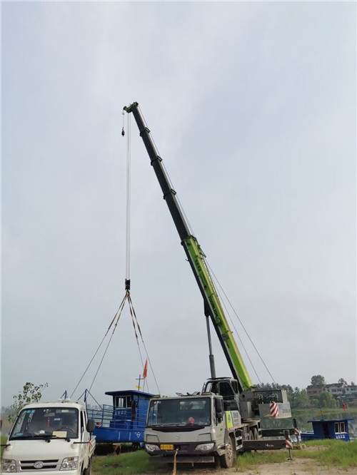 榆树市桥梁建设吊装案例